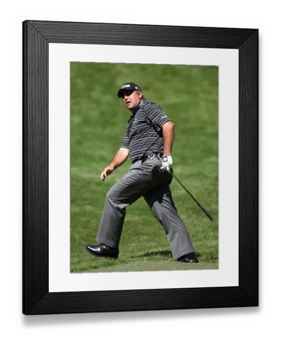 Framed Print : Angel Cabrera After Hitting 2nd Shot On 7th Framed Print : Angel Cabrera After Hitting 2nd Shot On 7th