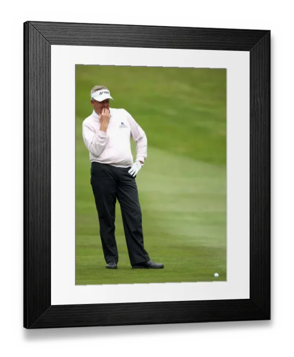 Framed Print : Colin Montgomerie Ponders Over His Next Shot