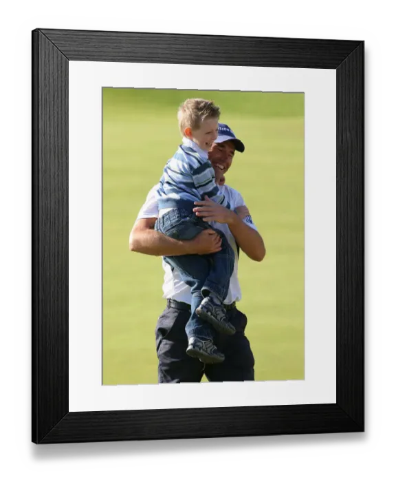Framed Print : Padraig Harrington & Paddy Framed Print : Padraig Harrington & Paddy