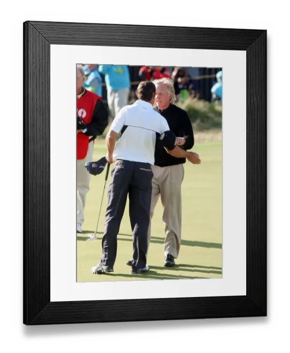 Framed Print : Padraig Harrington & Greg Norman Framed Print : Padraig Harrington & Greg Norman