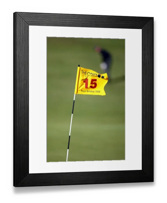 Framed Print : Flagstick In Strong Breeze Framed Print : Flagstick In Strong Breeze