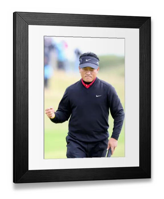 Framed Print : Kj Choi Makes Par On 4th Hole Framed Print : Kj Choi Makes Par On 4th Hole