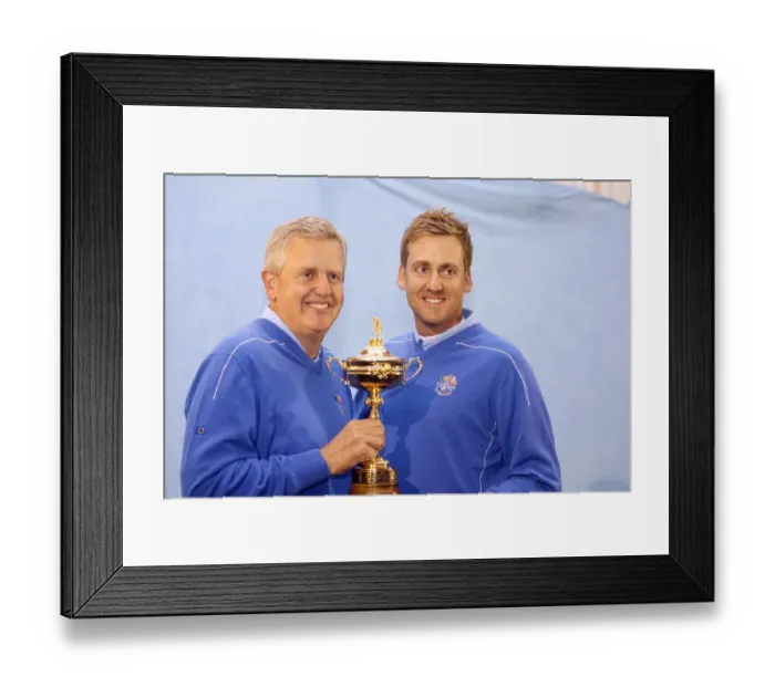 Framed Print : Colin Montgomerie & Ian Poulter