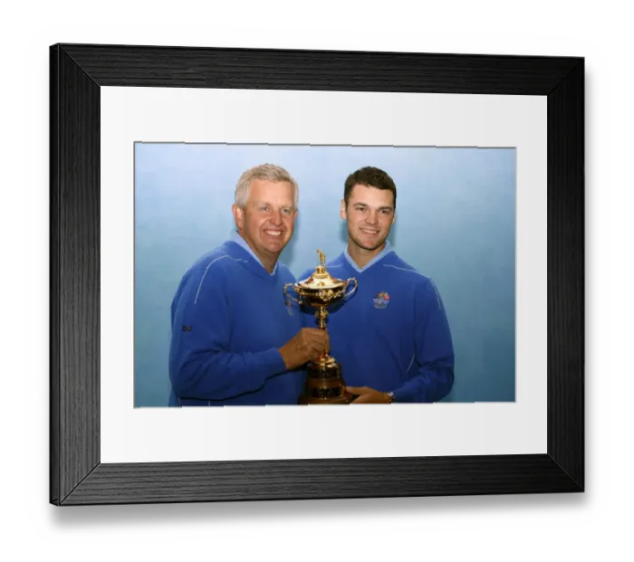 Framed Print : Colin Montgomerie & Martin Kaymer