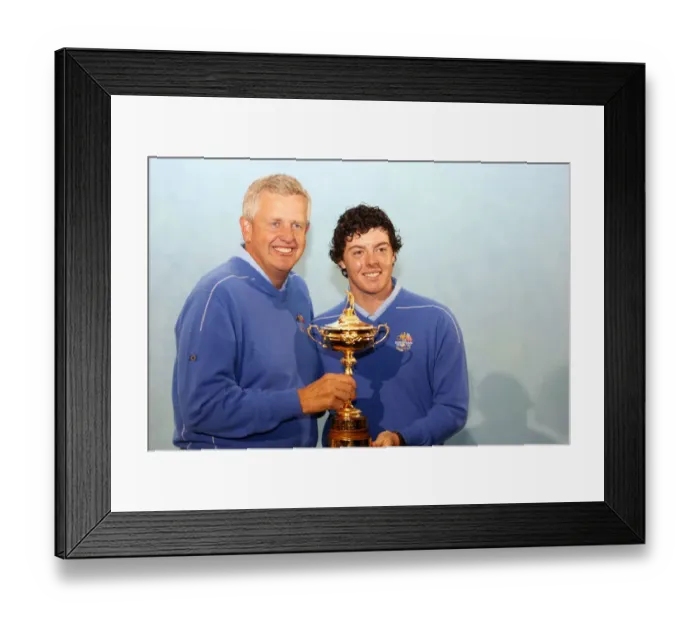 Framed Print : Colin Montgomerie & Rory Mcilroy Framed Print : Colin Montgomerie & Rory Mcilroy