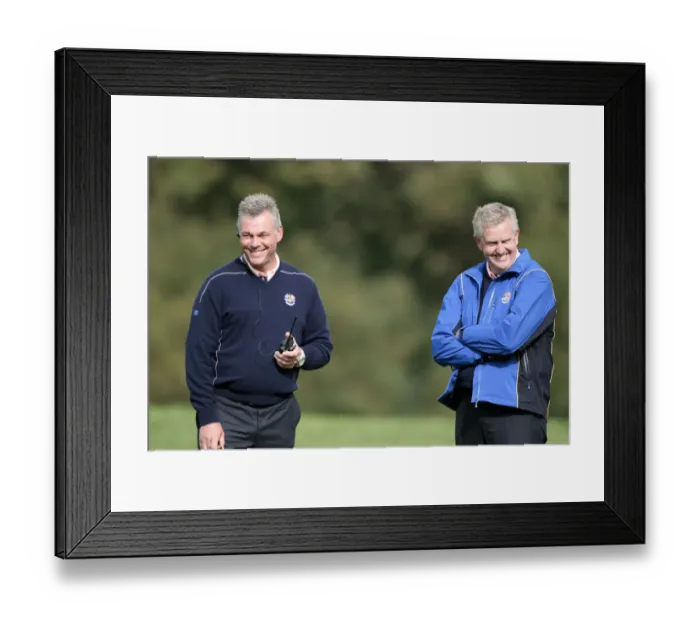 Framed Print : Darren Clarke & Colin Montgomerie Framed Print : Darren Clarke & Colin Montgomerie