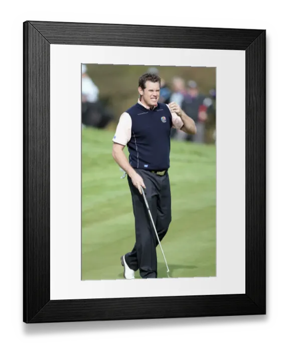 Framed Print : Lee Westwood Grimaces Framed Print : Lee Westwood Grimaces