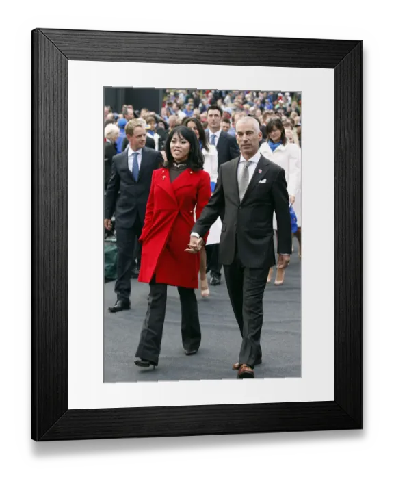 Framed Print : Corey Pavin & Wife Lisa Framed Print : Corey Pavin & Wife Lisa