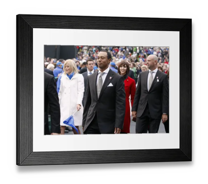 Framed Print : Tiger Woods Walks Alone