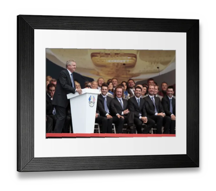 Framed Print : Colin Montgomerie Anounces The Friday Morning Pairings Framed Print : Colin Montgomerie Anounces The Friday Morning Pairings