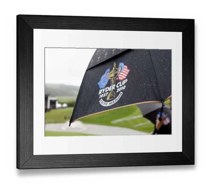 Framed Print : Wet Weather At Celtic Manor Framed Print : Wet Weather At Celtic Manor
