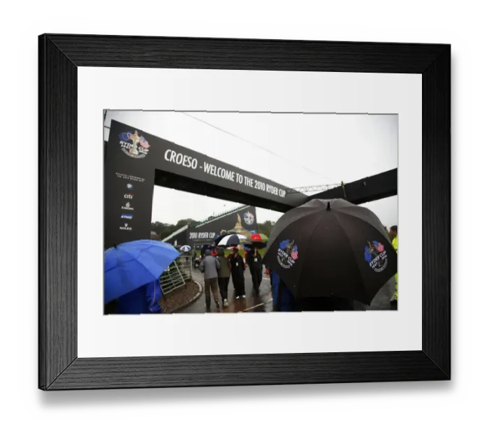 Framed Print : Rain Continues To Spoil The Opening Day Framed Print : Rain Continues To Spoil The Opening Day