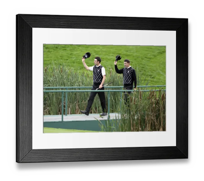 Framed Print : Padraig Harrington & Ross Fisher Framed Print : Padraig Harrington & Ross Fisher