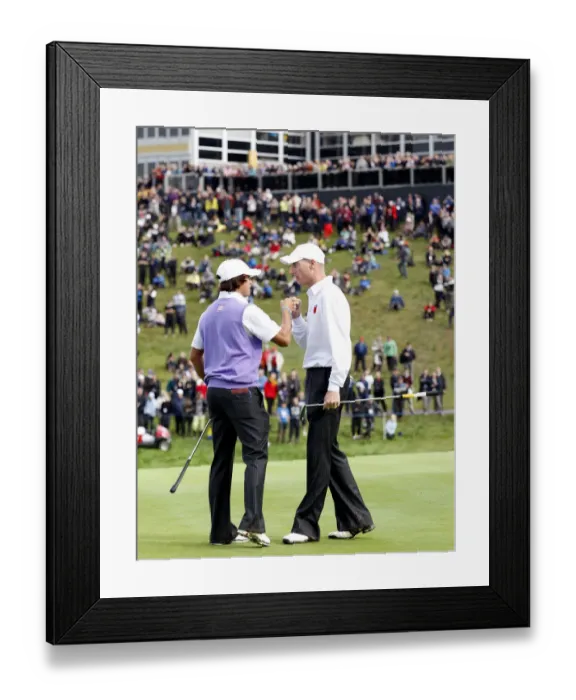 Framed Print : Jim Fuyrk & Rickie Fowler Halve The Session 2 Foursomes Framed Print : Jim Fuyrk & Rickie Fowler Halve The Session 2 Foursomes