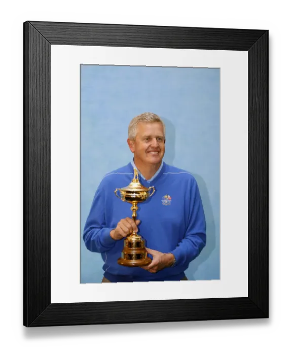Framed Print : Colin Montgomerie With The Ryder Cup