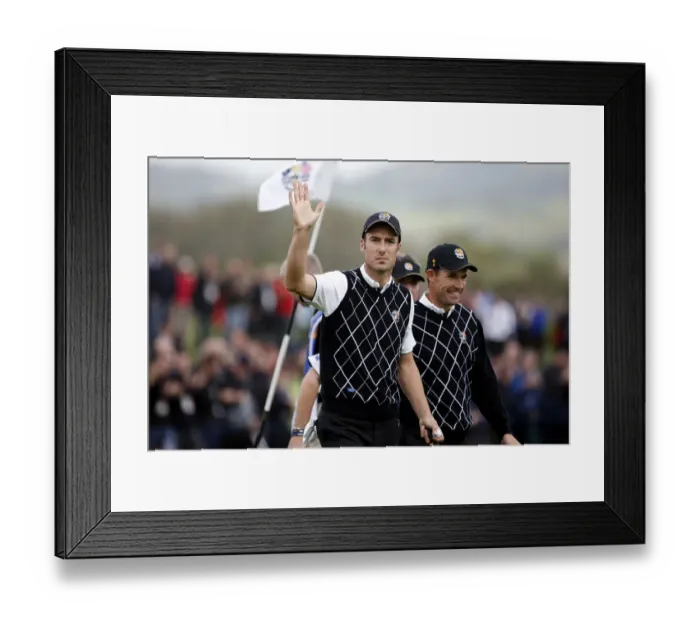 Framed Print : Padraig Harrington & Ross Fisher