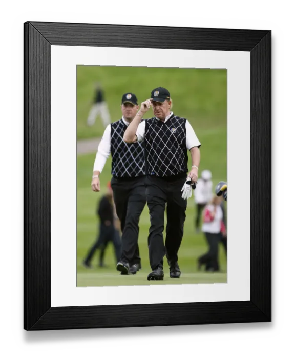 Framed Print : Miguel Angel Jimenez & Peter Hanson Framed Print : Miguel Angel Jimenez & Peter Hanson