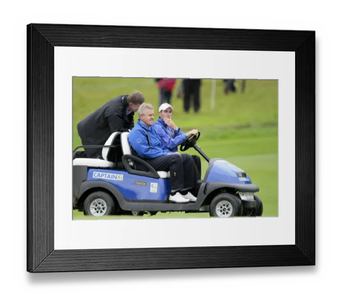 Framed Print : Colin Montgomerie & Rhys Davies Framed Print : Colin Montgomerie & Rhys Davies