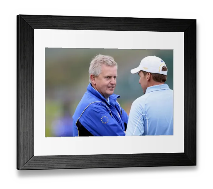 Framed Print : Colin Montgomerie & Ian Poulter Framed Print : Colin Montgomerie & Ian Poulter
