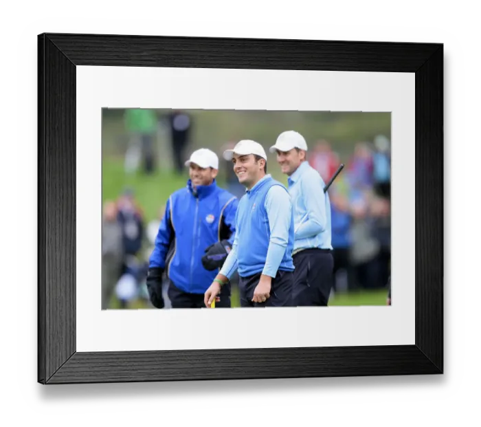 Framed Print : Francesco Molinari, Garcia & Ian Poulter Framed Print : Francesco Molinari, Garcia & Ian Poulter