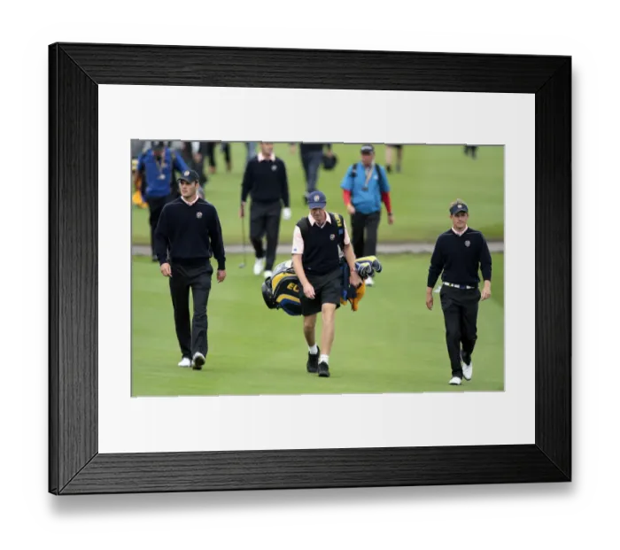 Framed Print : Martin Kaymer & Luke Donald