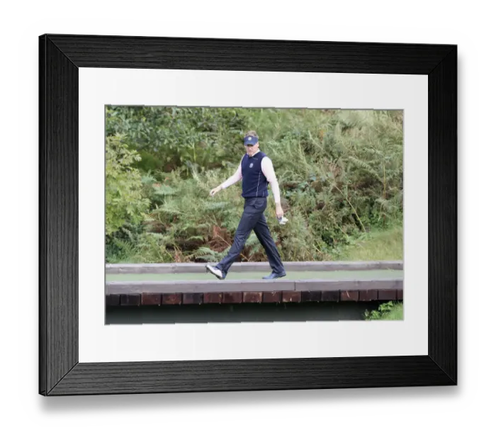 Framed Print : Ian Poulter Walks Upto 15th Green Framed Print : Ian Poulter Walks Upto 15th Green