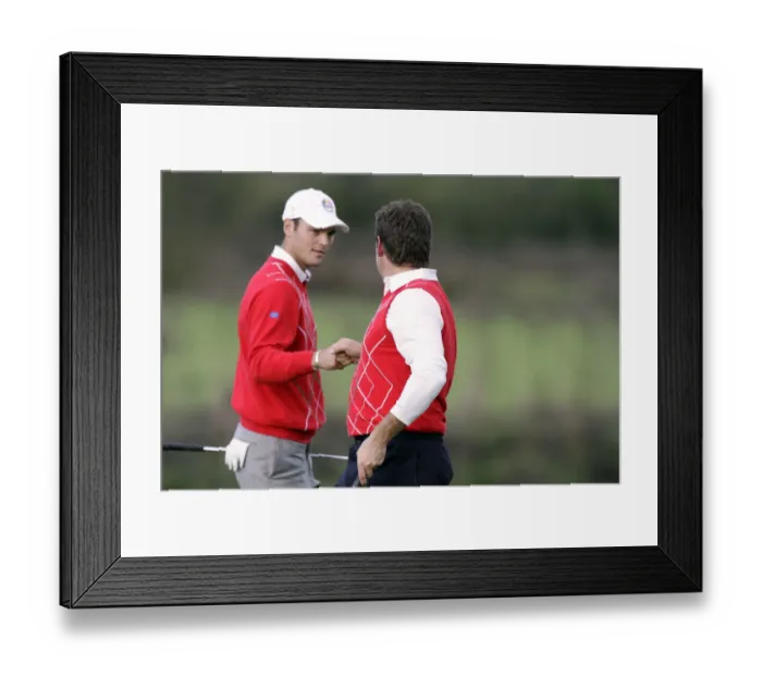 Framed Print : Martin Kaymer & Lee Westwood Framed Print : Martin Kaymer & Lee Westwood