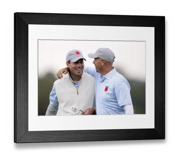 Framed Print : Matt Kuchar & Stewart Cink Framed Print : Matt Kuchar & Stewart Cink