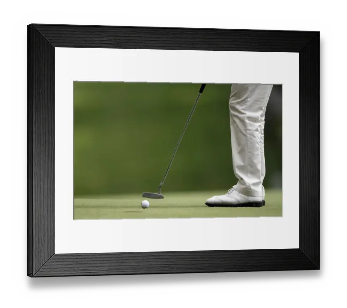 Framed Print : Puttin Ball On Green Framed Print : Puttin Ball On Green