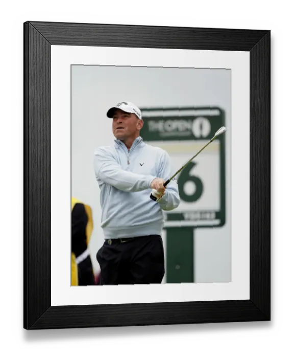 Framed Print : Thomas Bjorn On The 16th Framed Print : Thomas Bjorn On The 16th