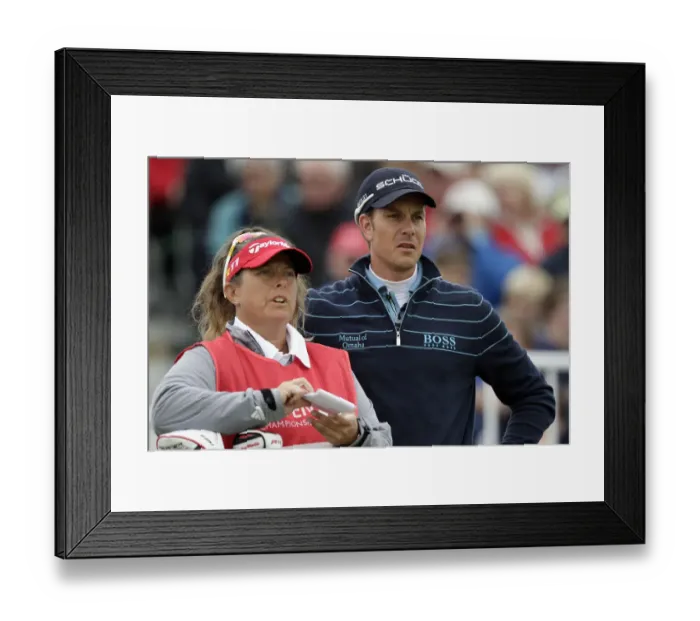 Framed Print : Henrik Stenson & Fanny Sunesson Framed Print : Henrik Stenson & Fanny Sunesson