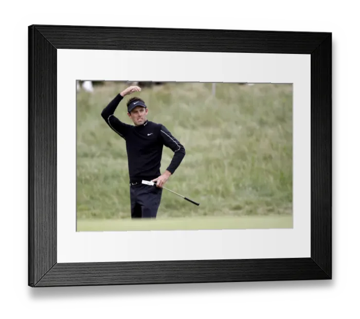 Framed Print : Charl Schwartzel Struggles On The 9th