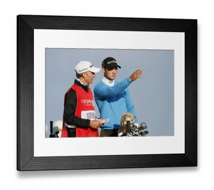 Framed Print : Martin Kaymer & Caddy On 18th