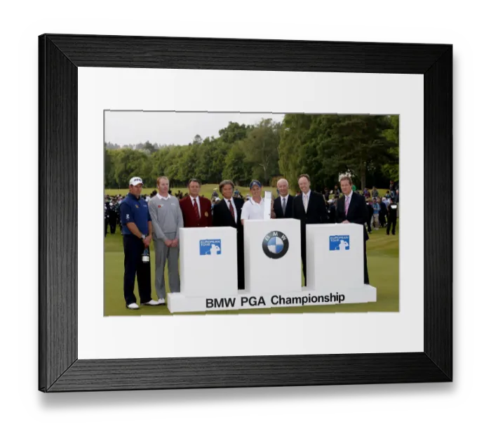 Framed Print : Luke Donald & Bmw Presentation Framed Print : Luke Donald & Bmw Presentation