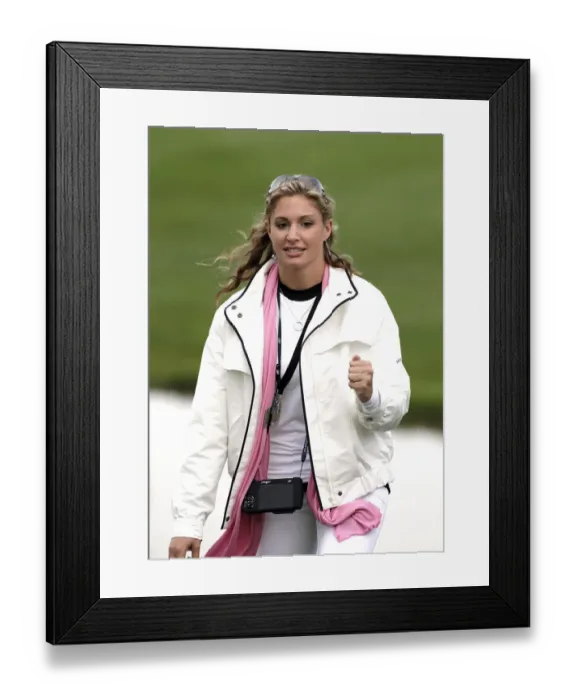 Framed Print : Martin Kaymers Girlfriend Allison Micheletti