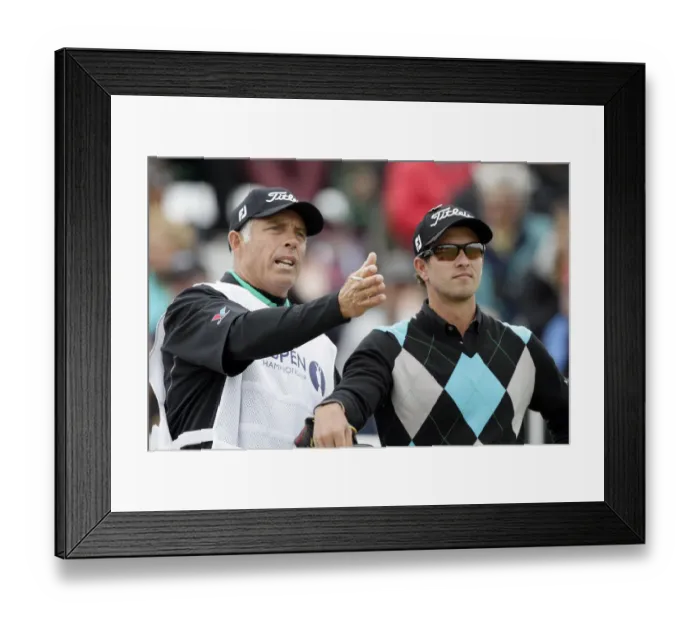 Framed Print : Adam Scott With Steve Willams Framed Print : Adam Scott With Steve Willams