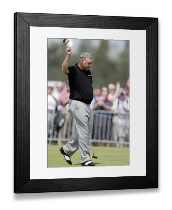 Framed Print : Darren Clarke Birdies The 18th Framed Print : Darren Clarke Birdies The 18th