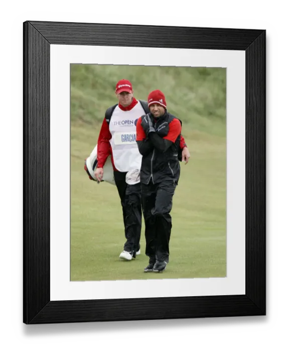 Framed Print : Sergio Garcia Tries To Keep Warm Framed Print : Sergio Garcia Tries To Keep Warm