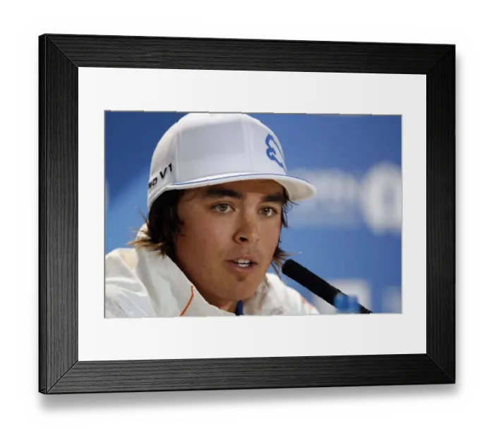 Framed Print : Rickie Fowler During The Media Interview