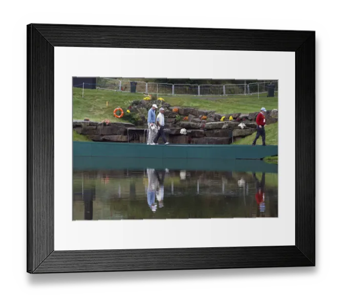 Framed Print : Corey Pavin Walks Over Bridge On The 18th Framed Print : Corey Pavin Walks Over Bridge On The 18th