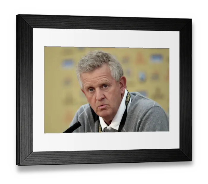 Framed Print : Colin Montgomerie During His Press Conference Framed Print : Colin Montgomerie During His Press Conference