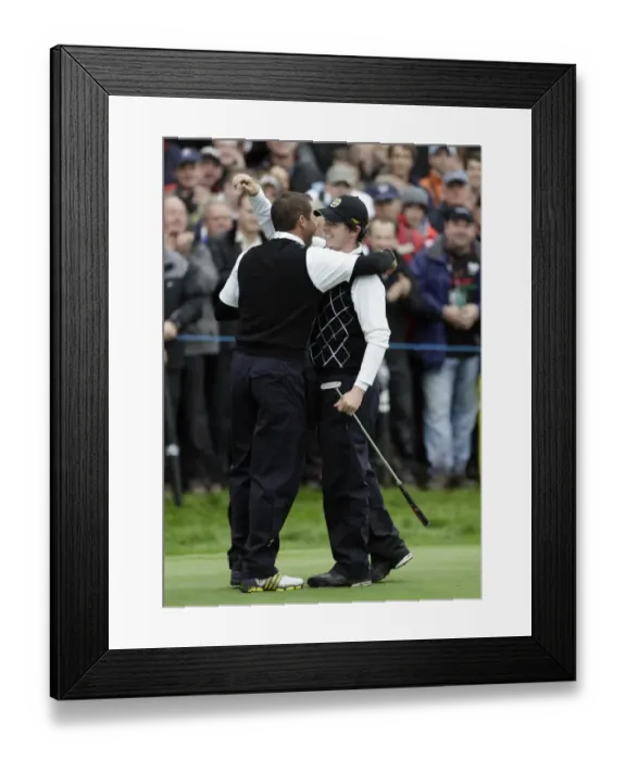Framed Print : Sergio Garcia & Rory Mcilroy