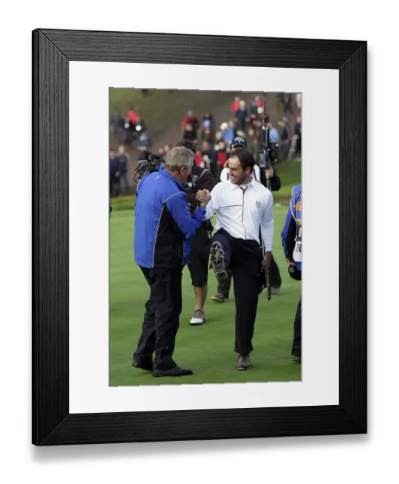 Framed Print : Colin Montgomerie & Edoardo Molinari Framed Print : Colin Montgomerie & Edoardo Molinari