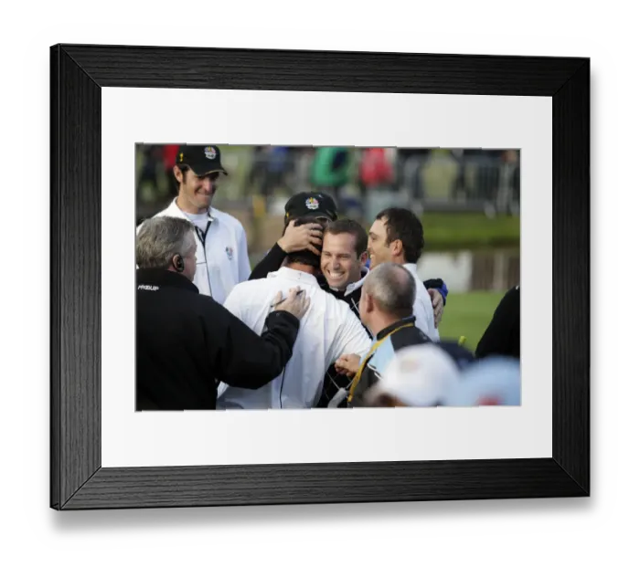 Framed Print : Sergio Garcia & The Molinari Brothers Framed Print : Sergio Garcia & The Molinari Brothers