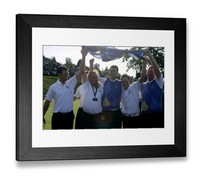 Framed Print : Europe Celebrate Win