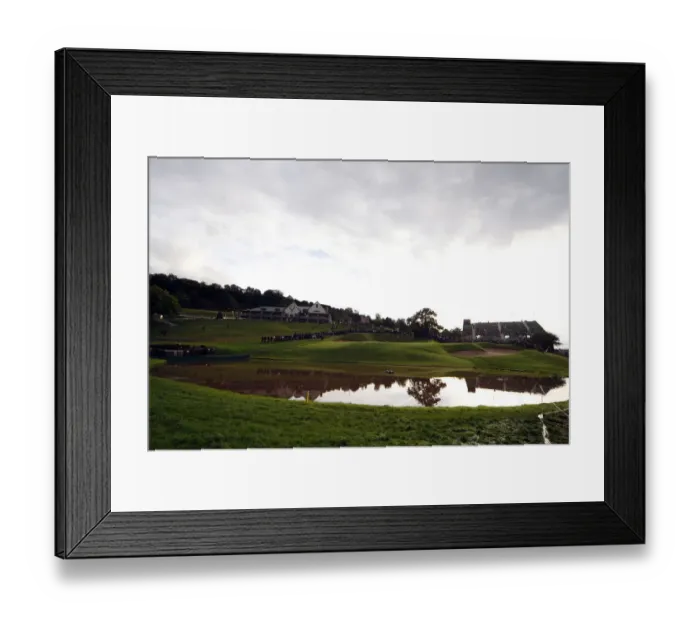 Framed Print : 18th Green Celtic Manor Framed Print : 18th Green Celtic Manor