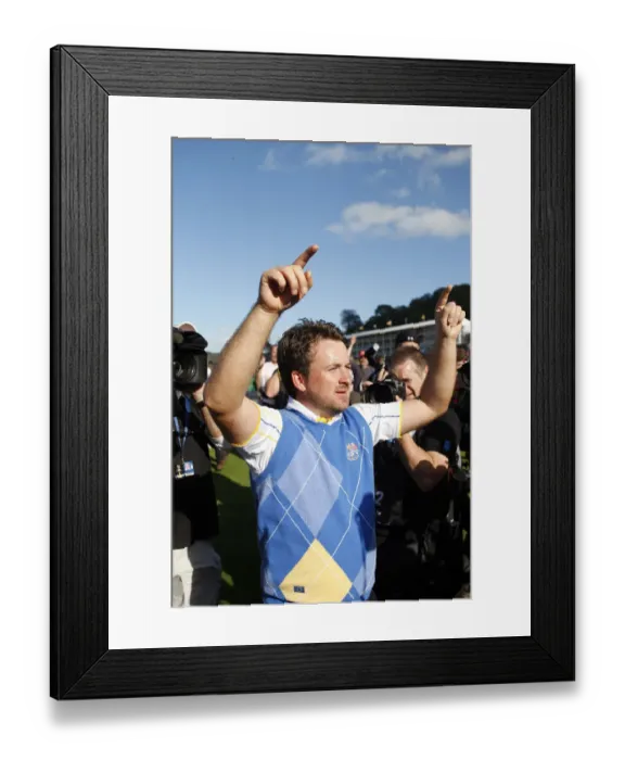 Framed Print : Graeme Mcdowell Celebrates Framed Print : Graeme Mcdowell Celebrates