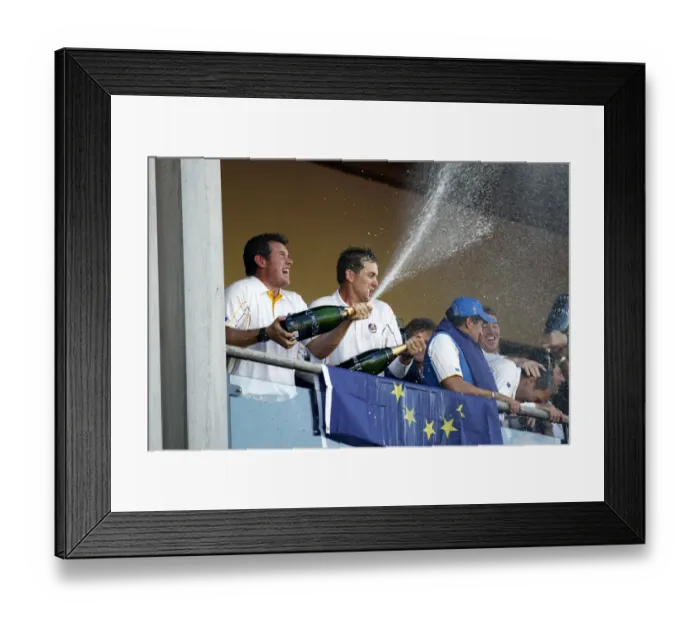 Framed Print : Lee Westwood & Ian Poulter