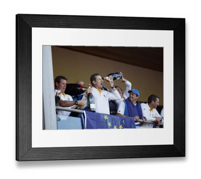 Framed Print : Ian Poulter & Lee Westwood Framed Print : Ian Poulter & Lee Westwood