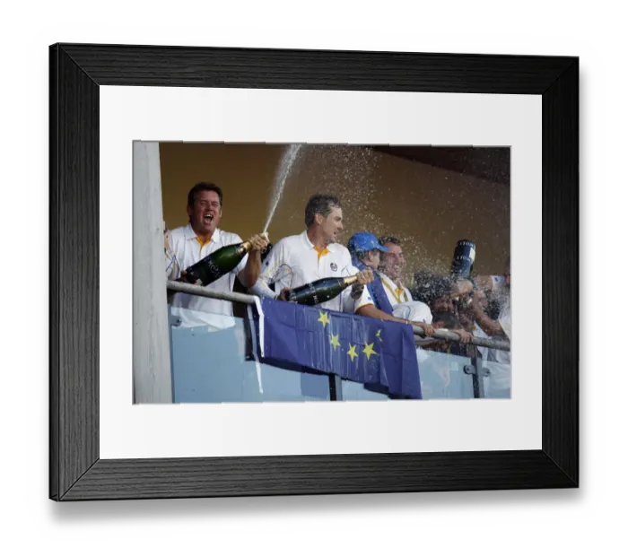 Framed Print : Ian Poulter Celebrates Framed Print : Ian Poulter Celebrates